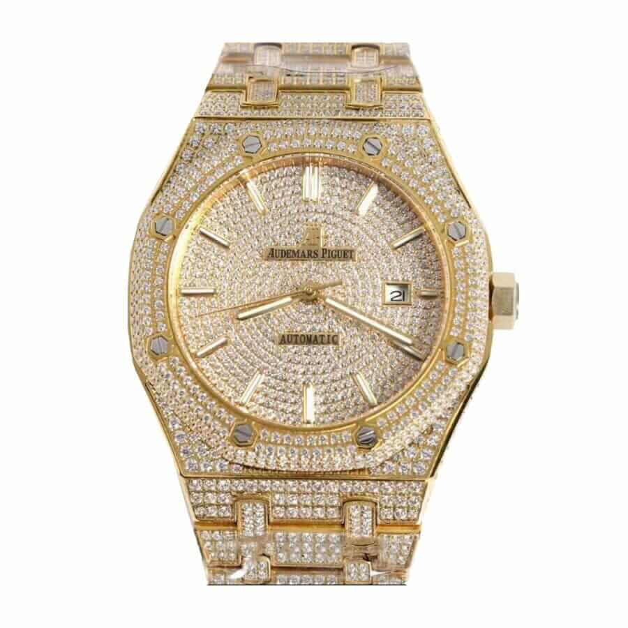 Audemars Piguet Super Clone Fully Iced Out Ap Watch