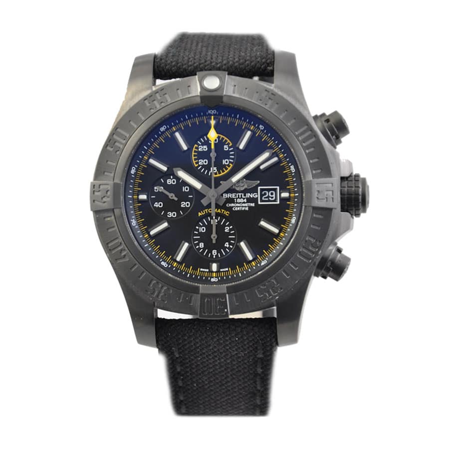 Breitling Super Avenger Super Clone II Black Steel M133711A/BF30