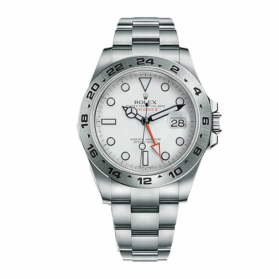 Rolex Explorer II 216570 Super Clone: 42mm Oystersteel GMT with Caliber 3187 and Orange 24-Hour Hand