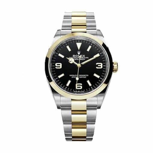 Rolex Explorer 124273 Super Clone: 36mm Rolesor Black Dial