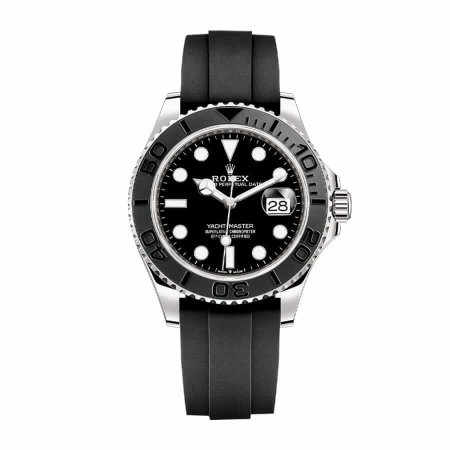 Rolex Yacht-Master 42 226659 Super Clone : White Gold Cerachrom Bezel Black Dial 42mm