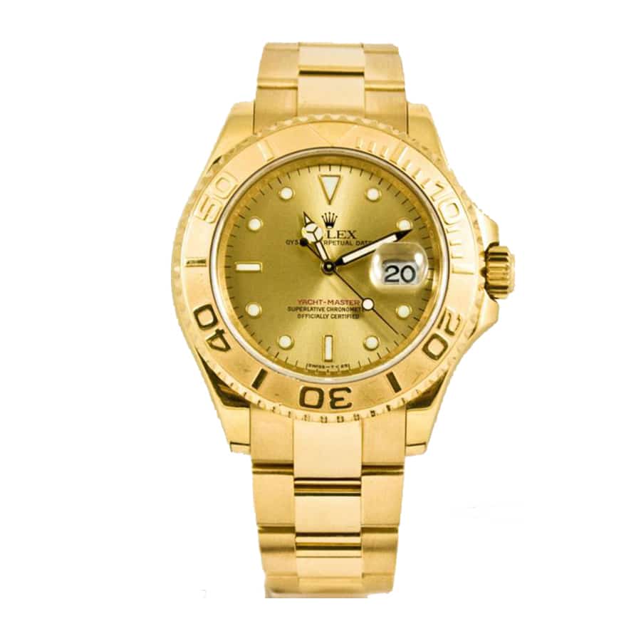 Rolex Yacht-Master 16628 Super Clone : 18k Yellow Gold Champagne Dial 40mm