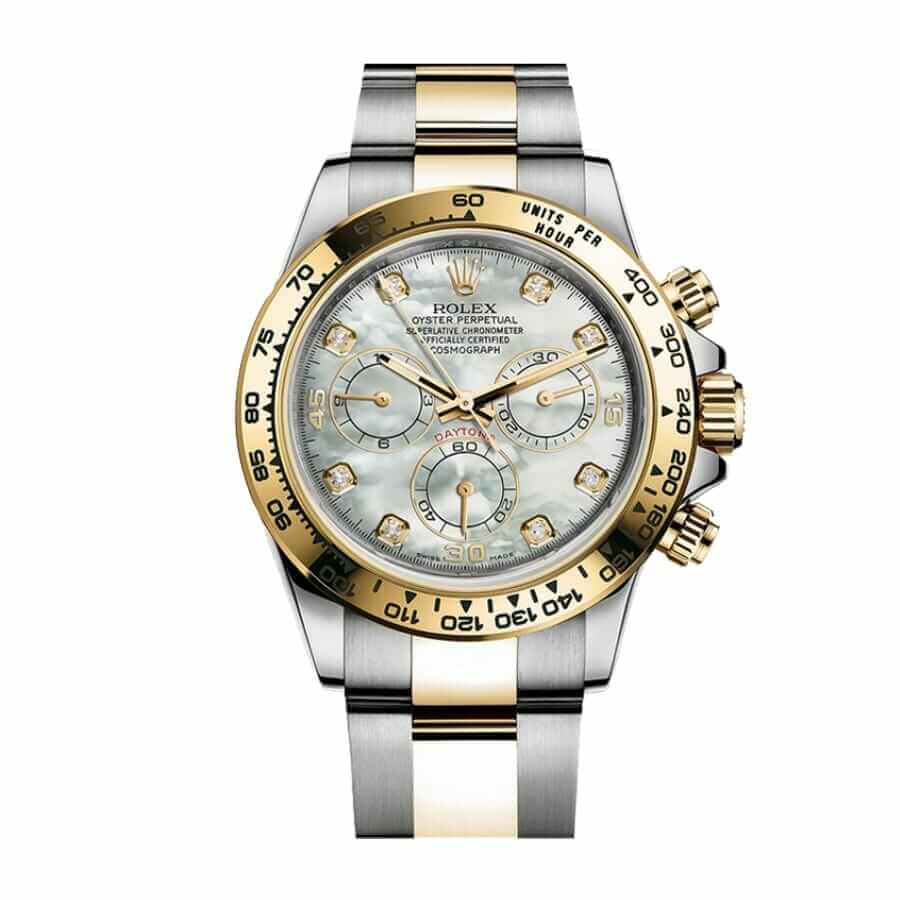Rolex Cosmograph Daytona 116500LN Super Clone: 40mm Steel Mother of Pearl Dial