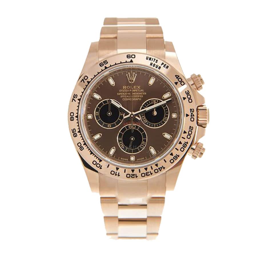 Rolex Daytona 116505 Super Clone: 40mm Everose Gold Brown Dial