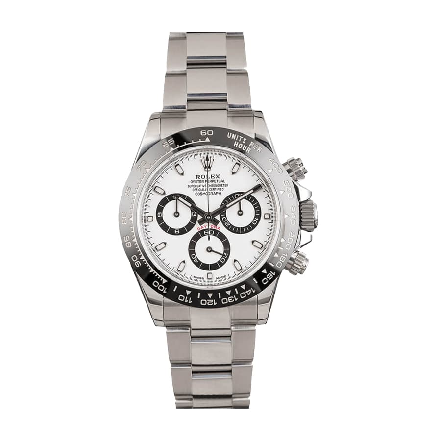 Rolex Daytona 116500LN Super Clone: Ceramic Bezel White Dial Steel Oyster