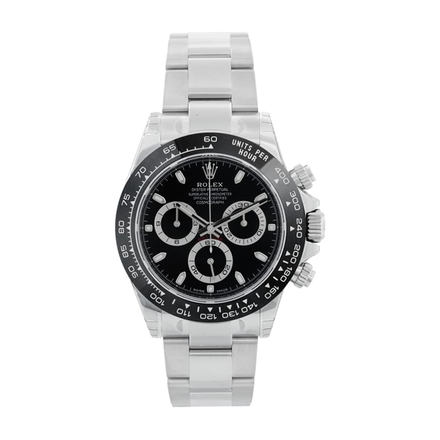Rolex Daytona 116500LN Super Clone: 40mm Steel Chronograph Black Dial