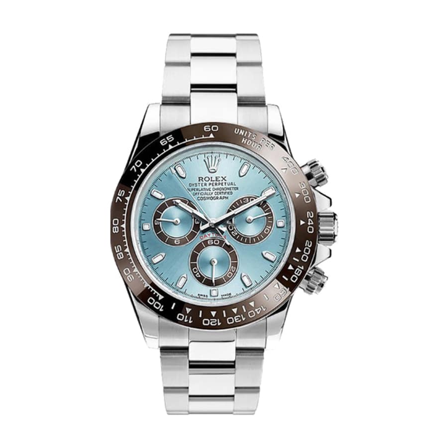 Rolex Daytona 116506 Super Clone: Cosmograph Platinum Ice Blue Dial