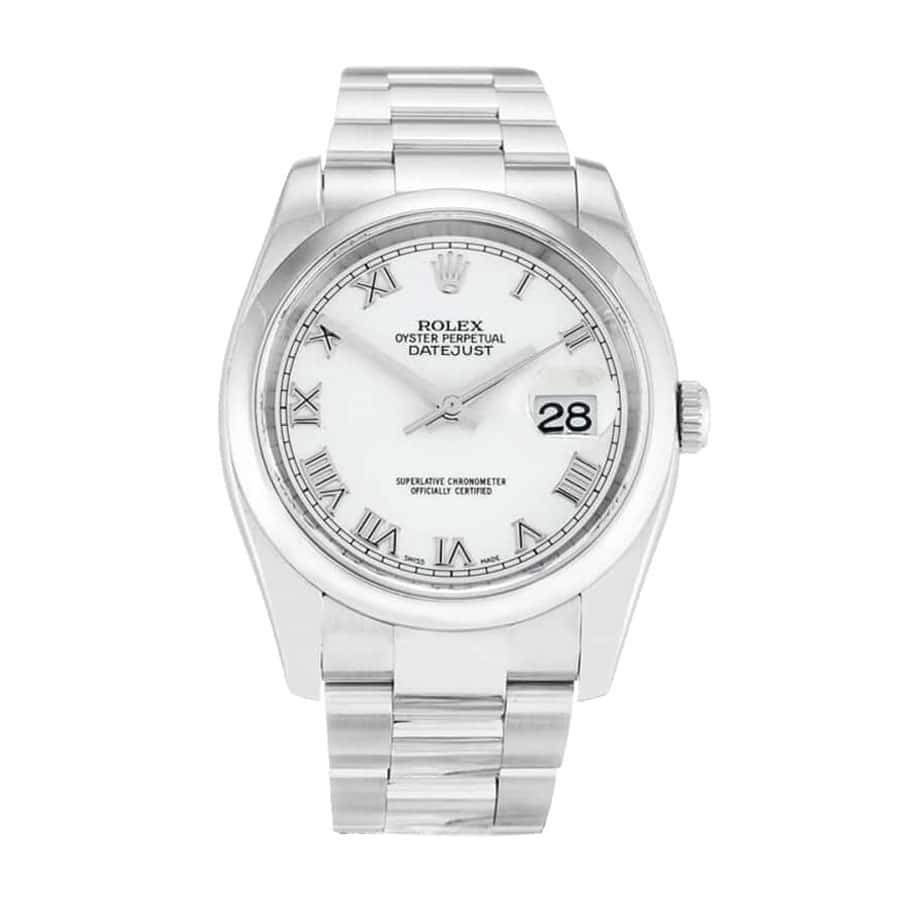 Rolex Datejust 36 116200 Super Clone : Steel Blue Roman Dial 36mm