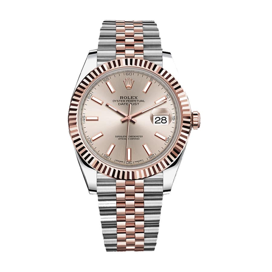Rolex Datejust 41 126331-0010 Super Clone: Everose Rolesor Sundust Dial