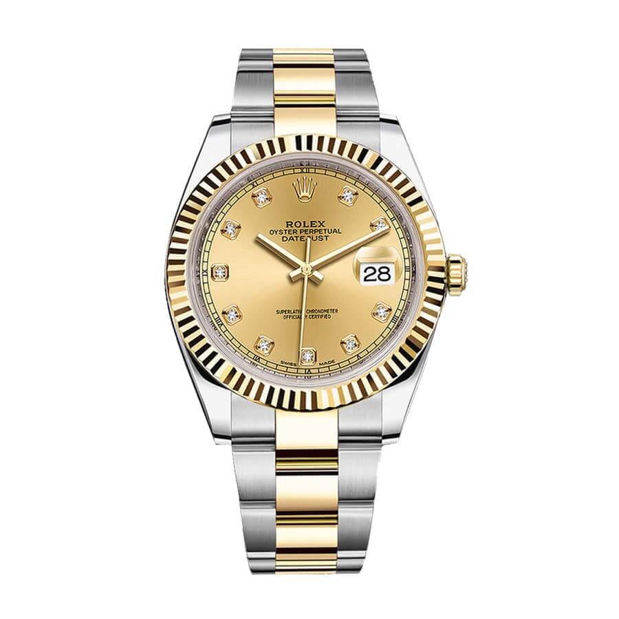 Rolex Datejust 41 126333 Super Clone : Two-Tone Champagne Dial 41mm