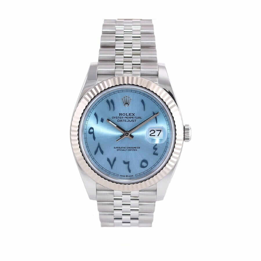 Rolex Datejust 41 126334 Super Clone: Fluted Bezel Silver Dial 41mm