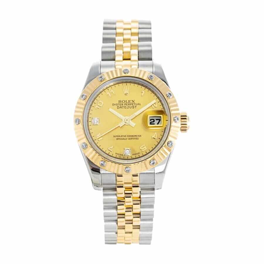 Rolex Super Clone Datejust Women Watch : Lady-Datejust 28mm Steel Silver Dial Jubilee