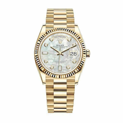 Rolex Datejust 41 126334 Super Clone : Fluted Bezel Diamond Silver Dial