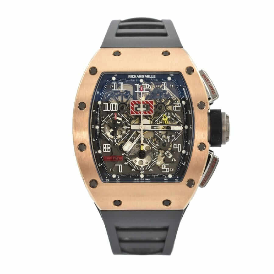 Richard Mille RM 011 FM Super Clone : Felipe Massa Rose Gold Flyback Chronograph