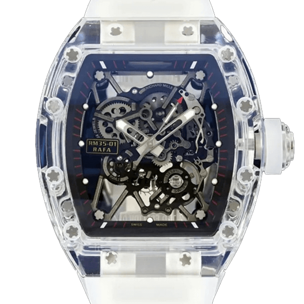 Richard Mille RM 35-01 Super Clone: Rafael Nadal White ATZ Ceramic Skeleton Dial