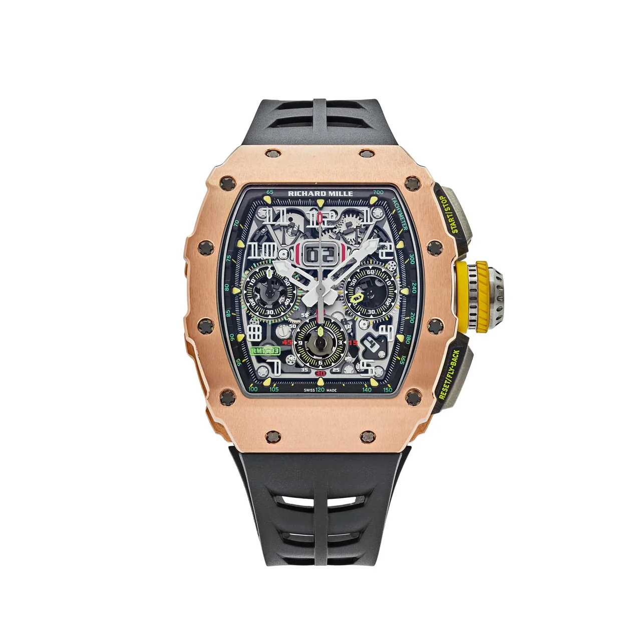 Richard Mille RM 011 Super Clone : Rose Gold Flyback Chronograph