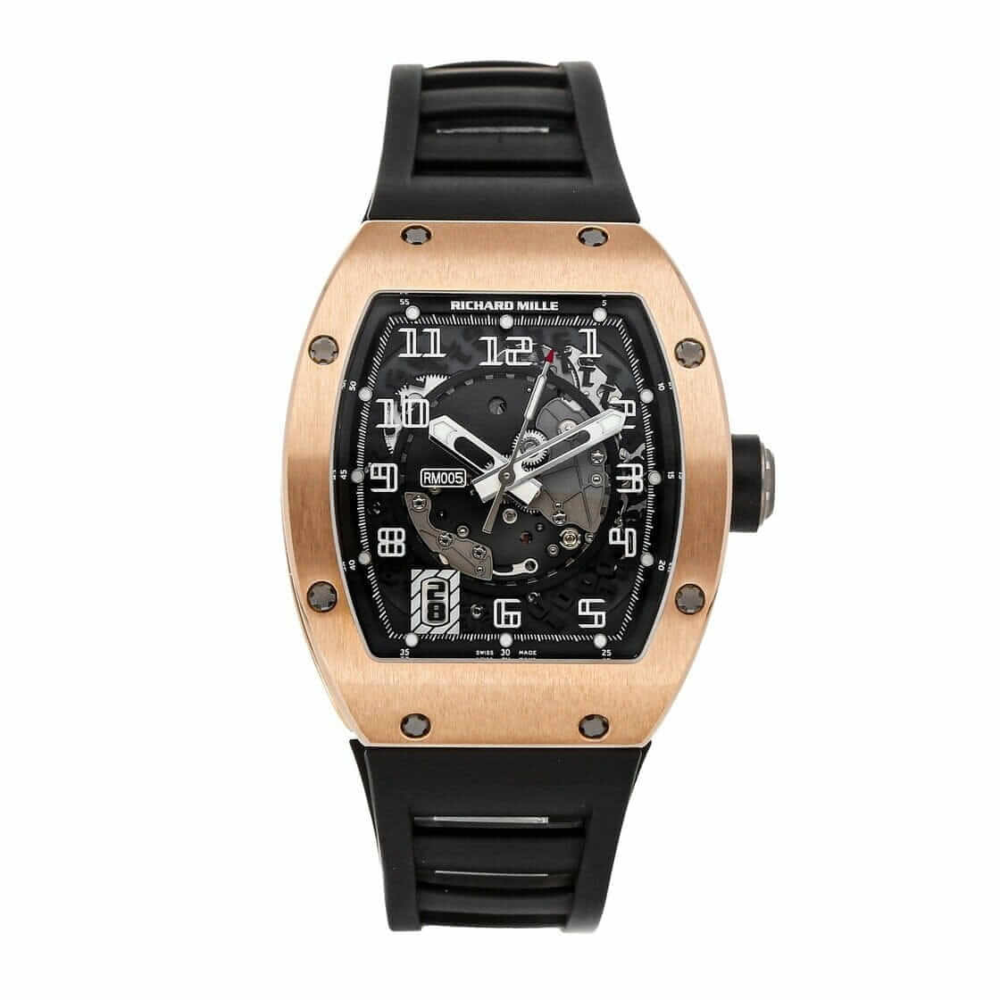 Richard Mille RM 005 Super Clone: AF Pink Gold Automatic Skeleton Dial